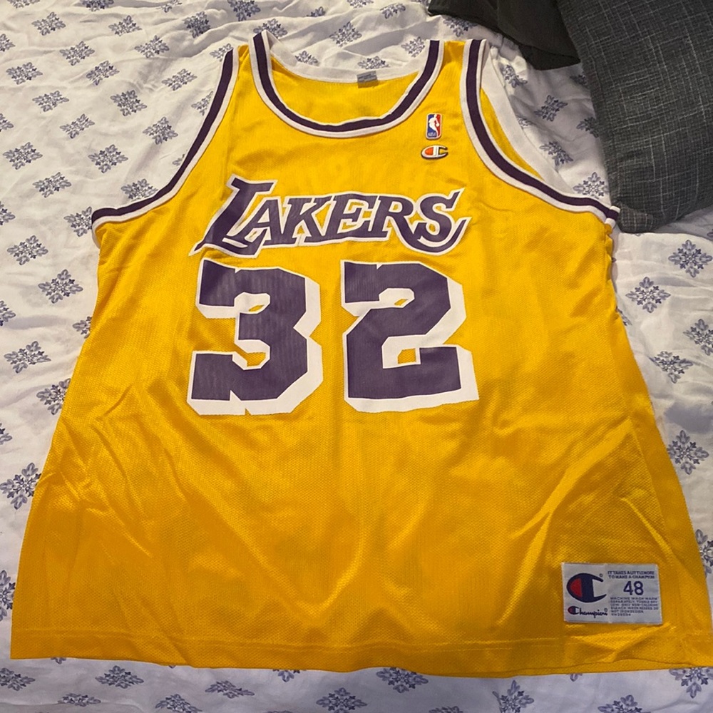 Vintage magic Johnson champion jersey